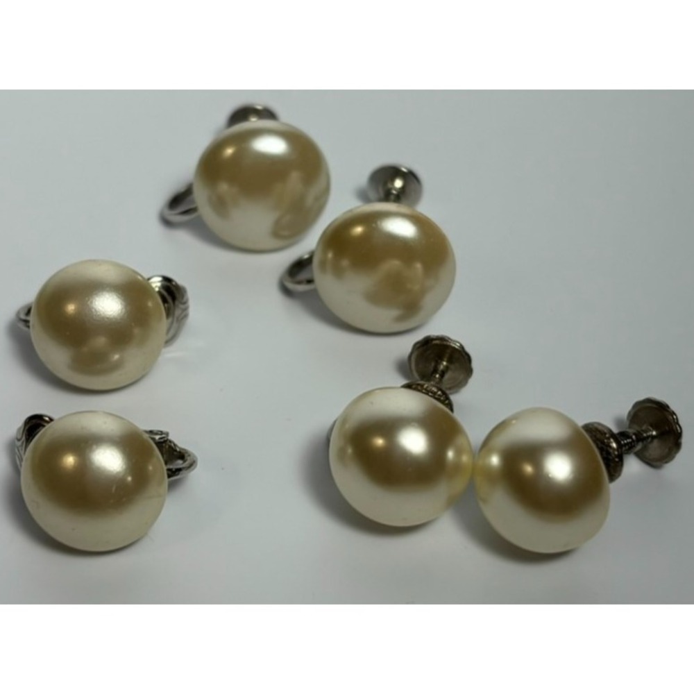 Earrings Lot Statement Pieces Vintage Elegant Pearl Wedding Richelieu